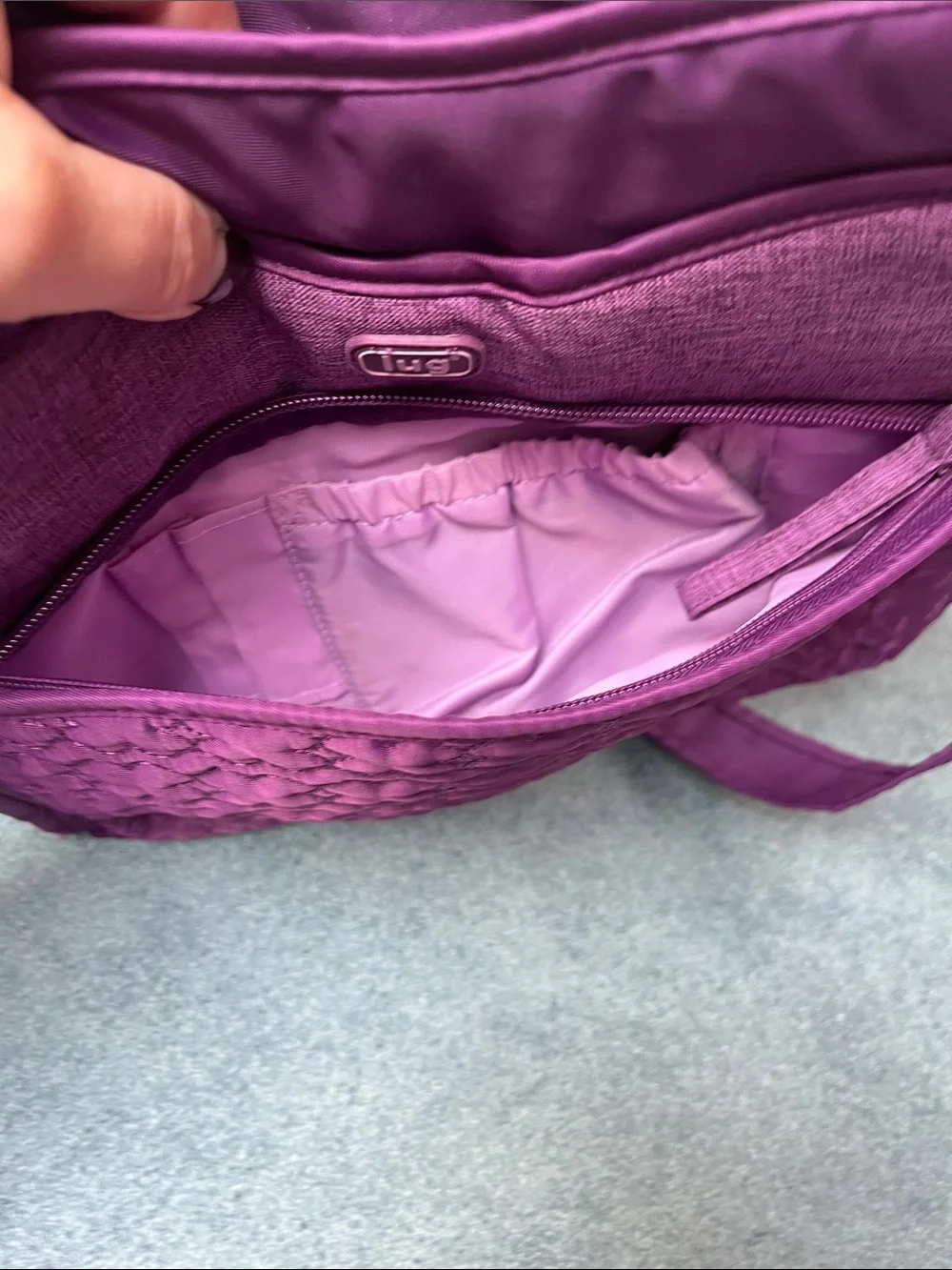 SOLD‼️New Lug Concord Purple Wings Bag - Picture 9 of 13